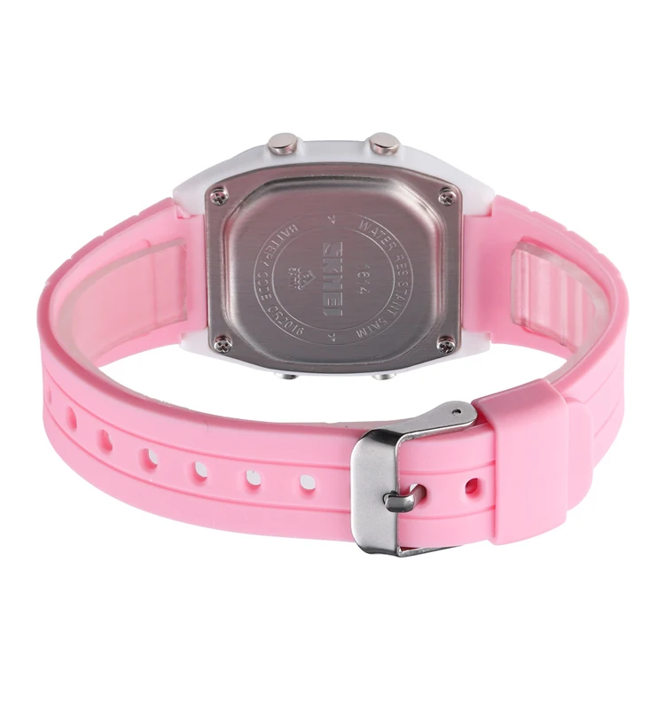 Skmei 1614 High Quality Kids Sports Watches 5atm Water Resistant Silicone Band Led Watch for Children