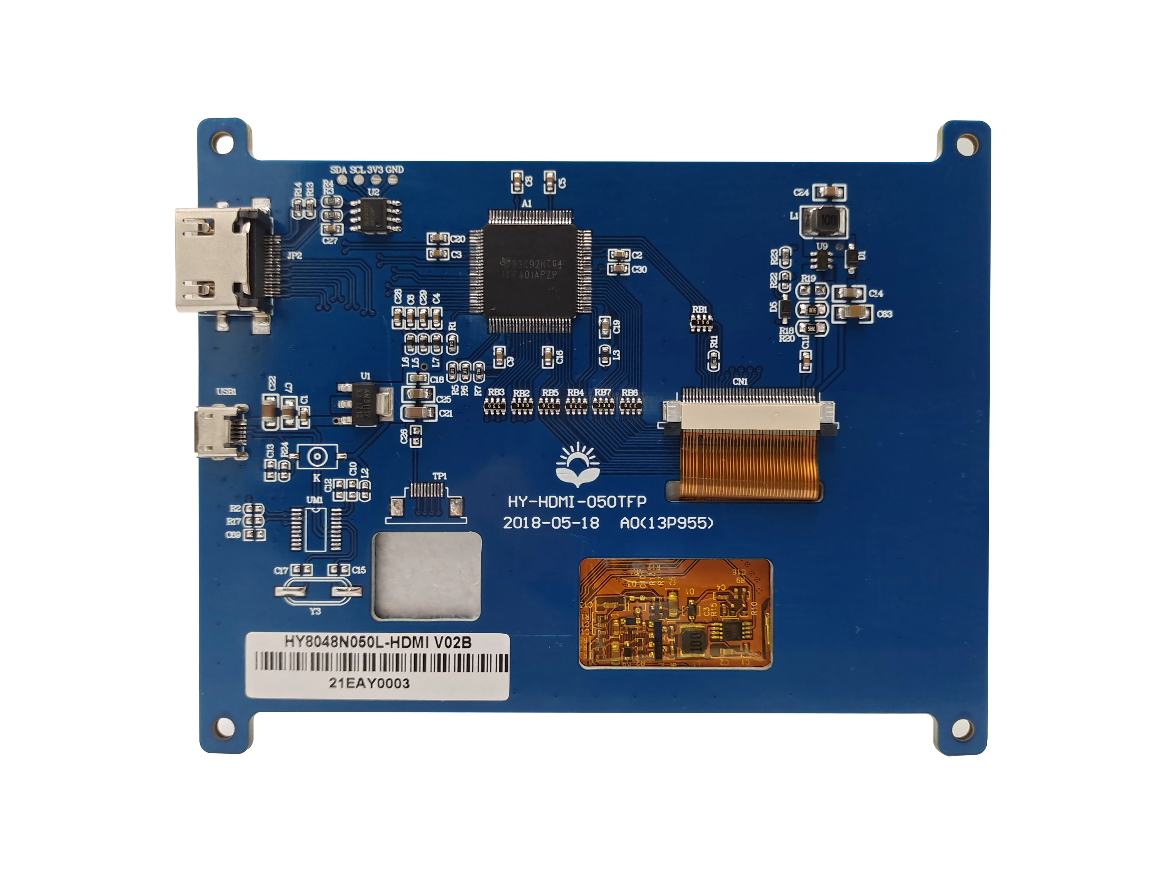 
 5 дюймов HDM 800*480 USB Raspberry Pi ЖК-дисплей модуль  