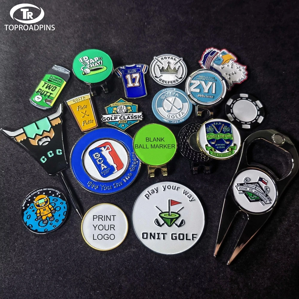 Magnetischer Golfball-Marker Mit Clip - Praktisches Golf-Zubehör