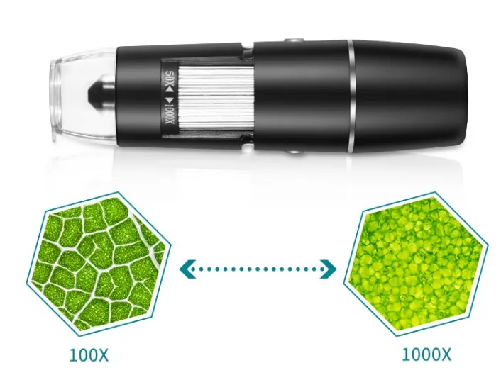 1000X WiFi Digital Microscope for iPhone Android Phone and Tablet Wellwin Wireless Handheld Mini Digital Microscope Camera