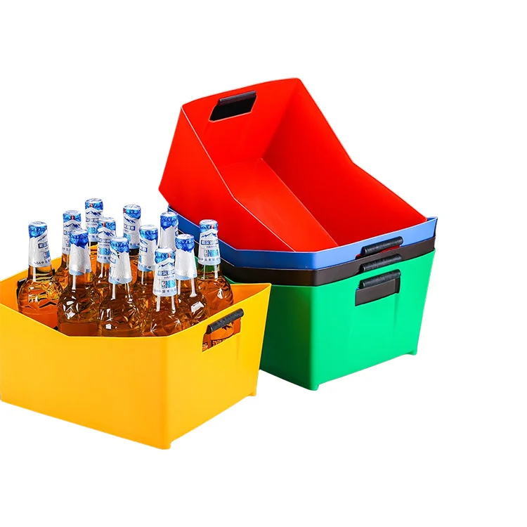 Sales Reasonable Price  Plastic Ice Bucket Home Bar Beer Cooler Ice Bucket Clear Plastic Ice Bucket With Logo