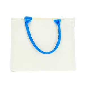 Custom Logo Printed  new fashion cotton shopping bag canvas tote with shoulder strap and carrying strap