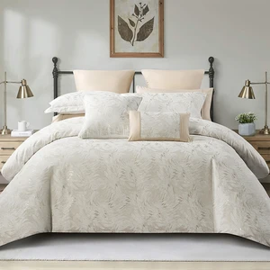 For KOSMOS Luxury 8PCS Jacquard Duvet Cover Set Customized High Quality Comforter with Polyester Filling Modern Style Bedding