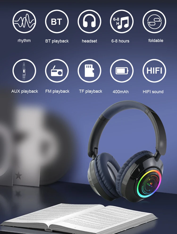 Kisnoli A16 Wireless Gaming Blue Tooth Headset