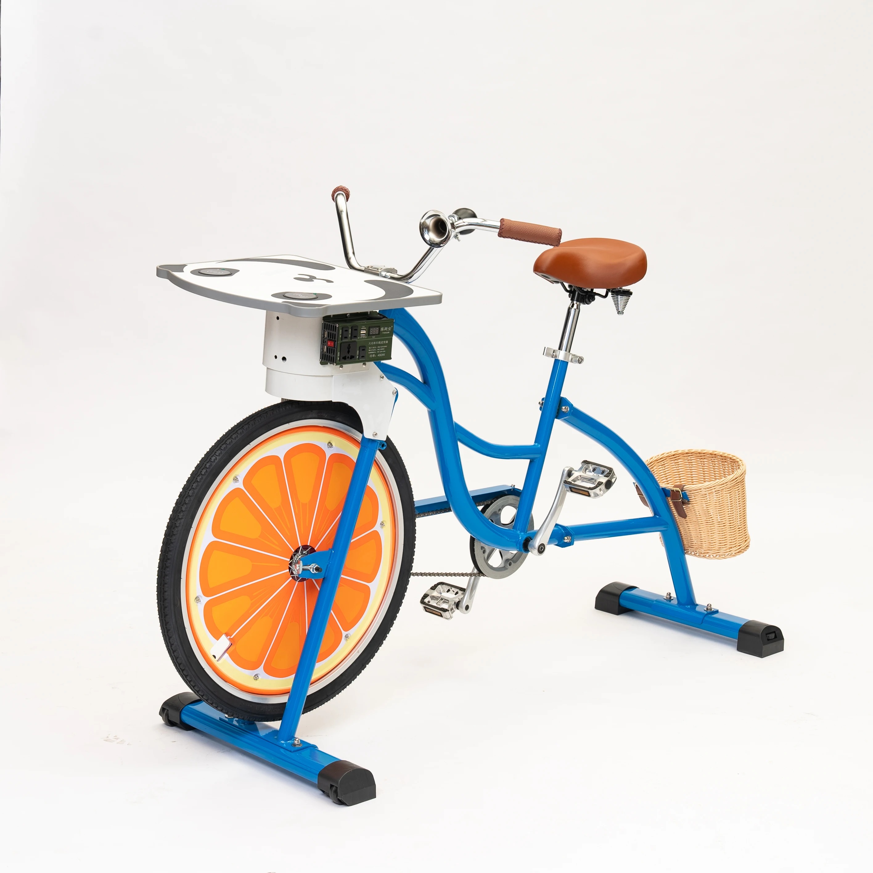 EXI New Products Machine Bicycle Pedal Power Generator Bike for Adult 1  Wheel Bikes with Mobile Phone Charging Unicycle for Fun