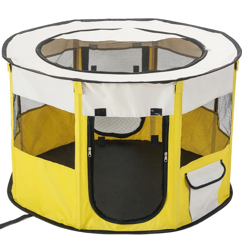 High Quality Mesh Visible Indoor and Outdoor High Resistant Portable Foldable Puppy Enclosure Pet Dog Playpen supplier