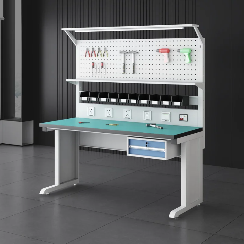 Metal Industrial Working Bench Anti Static Electronics Mobile Phone Repair Table Workbench