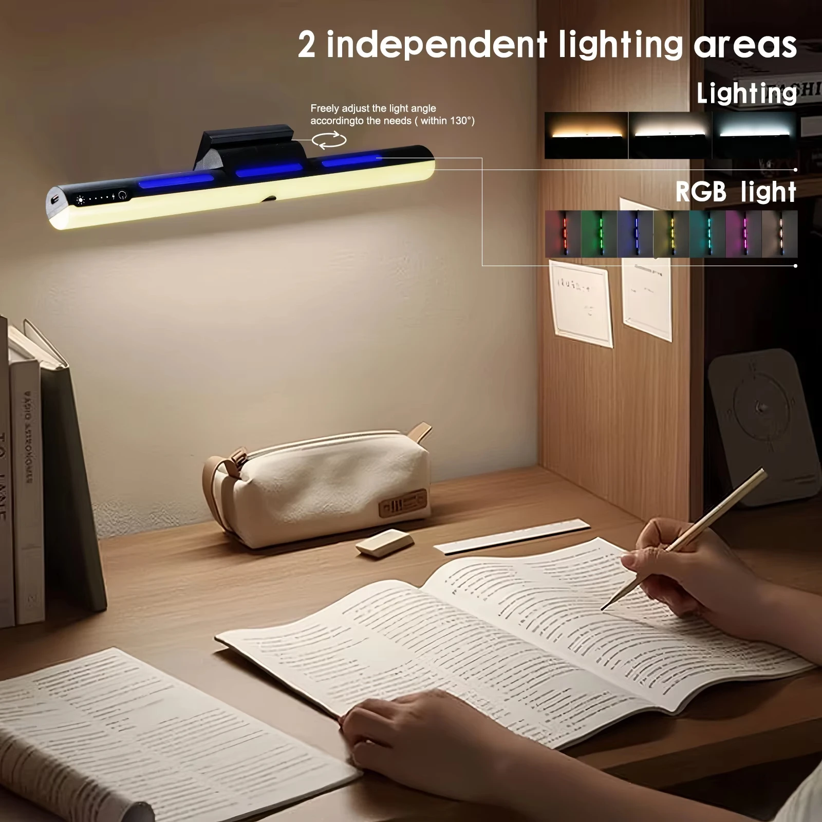 product new magnetic 7 color touch night lights remote control led desk lamp type c charging cabinet lights-39