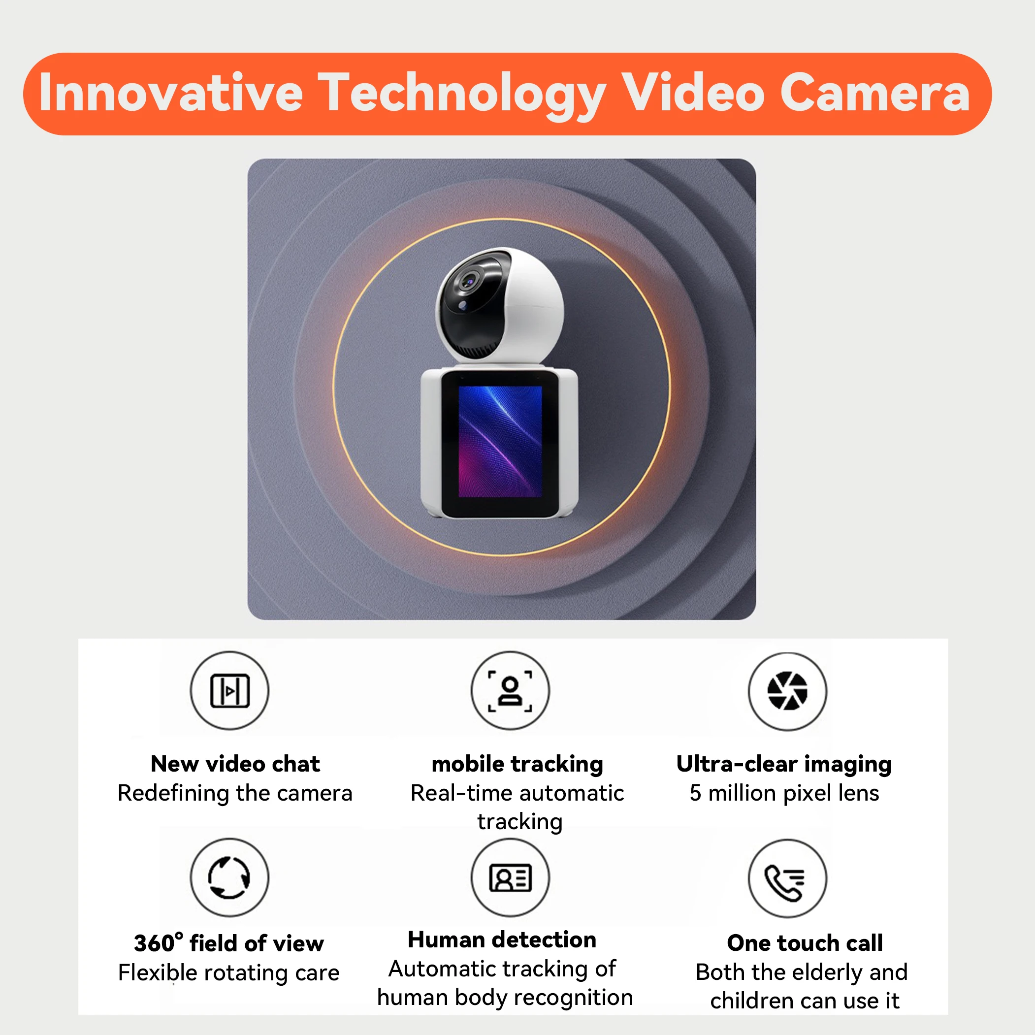 CLEVER DOG HD Smart Camera Calling Video Real Time Two-way Video Talk Children Monitor Small CCTV Camera Home Security System