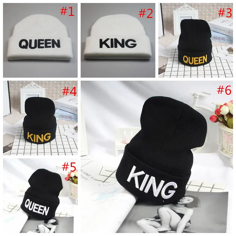 Acrylic Embroidered Couple Beanies, Knit Cuff Hats for Men Women Amazon.com: Custom Embroidered Matching Couple Beanies  main image 3