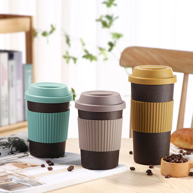 
BL202262-300ML10OZ натуральный эко оптовая продажа по индивидуальному заказу белый многоразовые рециркулированые биоразлагаемые шелуха кофе Кубок кофейный цвет кружки для путешествий 