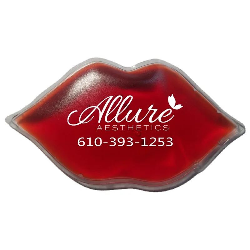 Lip Shaped Gel Ice Pack for Aesthetics and Plastic Surgery