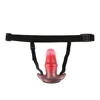 YC-2178 -T  Plug anal con arnés de cuero de varios colores