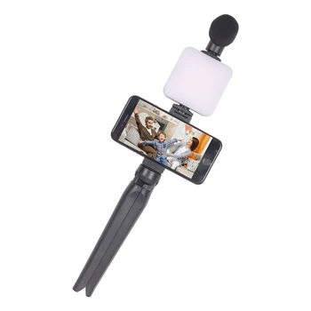 KALIOU 2022 New Arrivals W019-AY49C Vlogging Kit With LED Light Microphone detail image