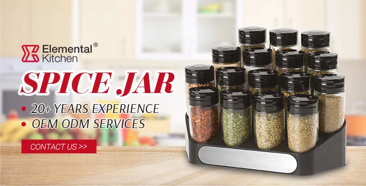 Elemental Kitchen , Spice Rack&Jars