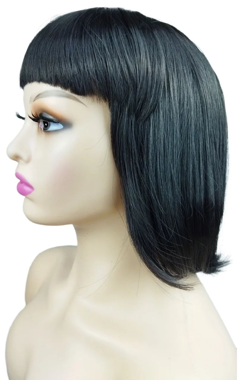 Оптовая продажа новый цвет высококачественные синтетические парики комфортные челки прямые