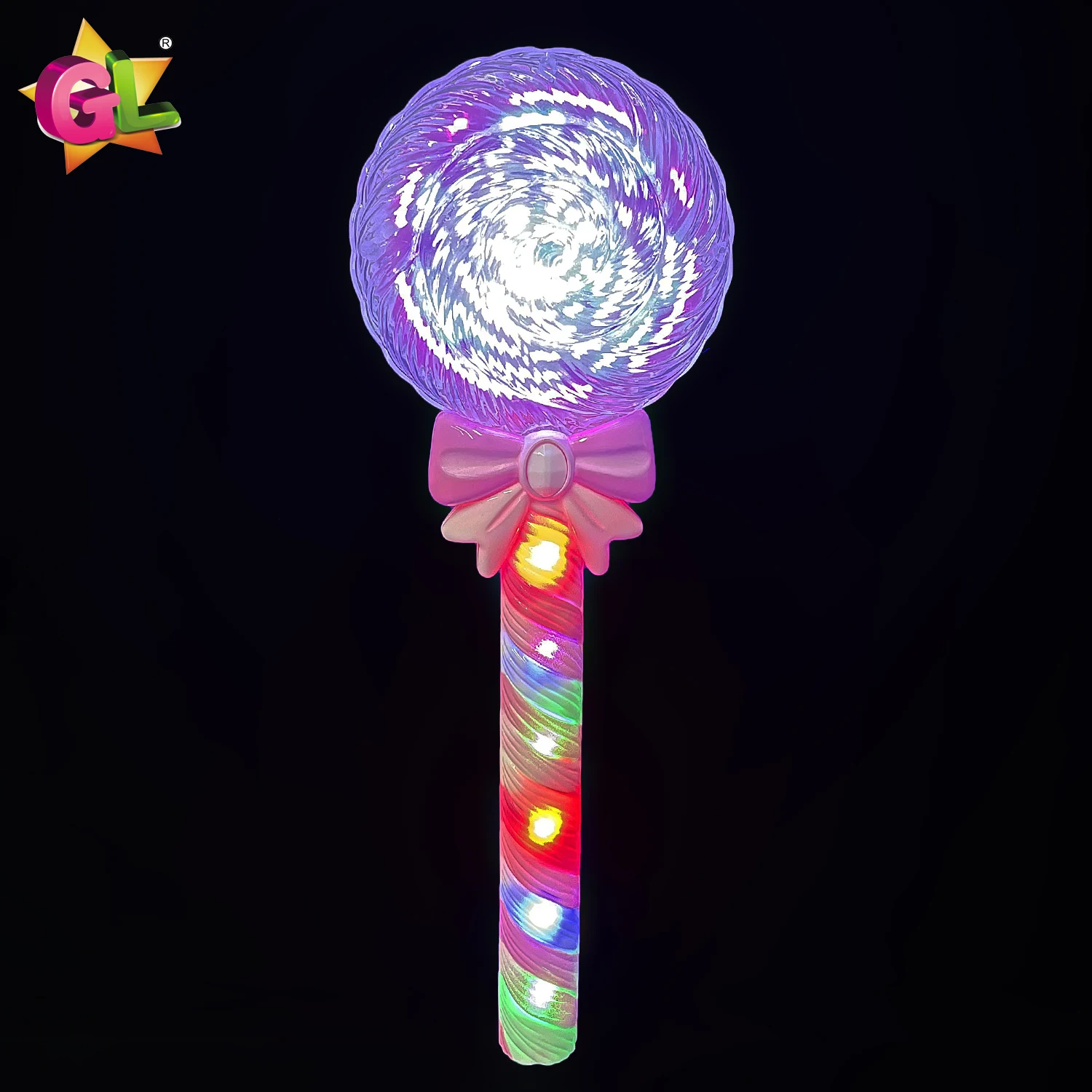 Light Up Toys Light Up Lollipop Spinning Wands With Music Led Toy Fairy