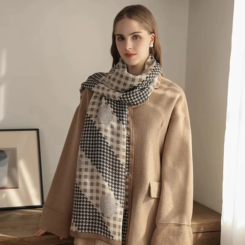 Womens Scarves Supplier Printed Cotton Shawl Wholesale 2024 Custom