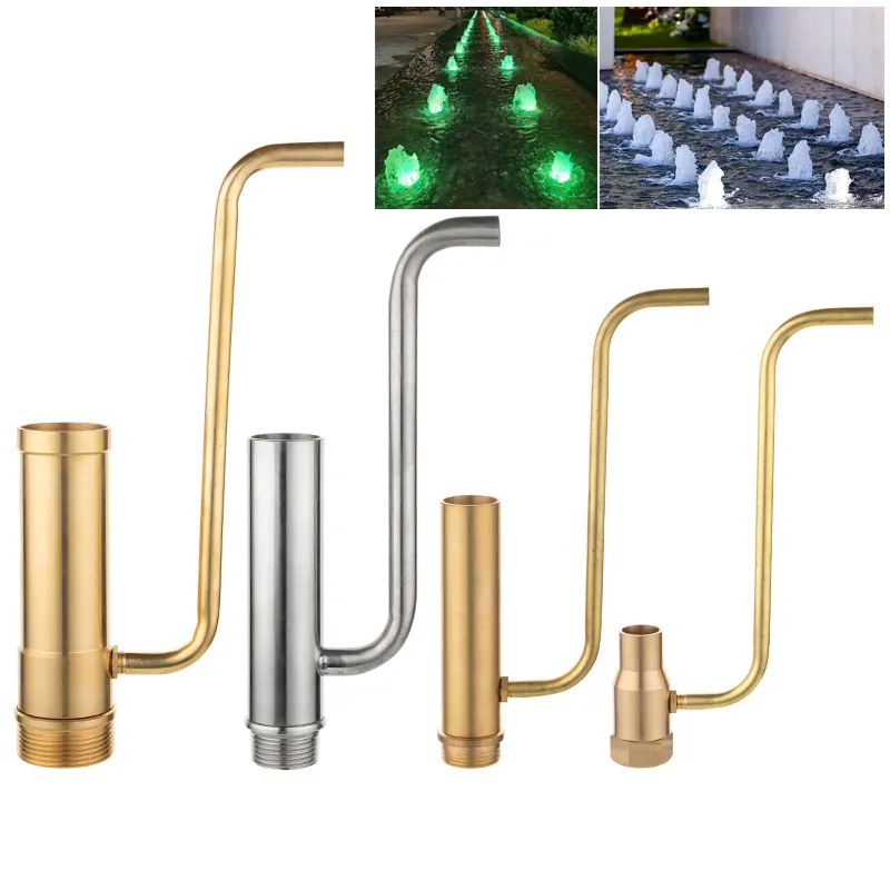 High Quality Modern Outdoor Water Fountain Jet with Dancing Bubble Geyser Nozzles Stainless and Stone Material for Garden Use