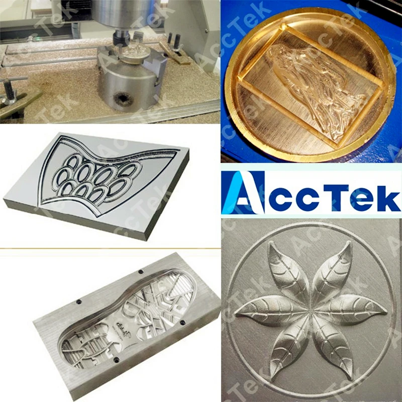 ACCTEK 6090 Cnc Router Metal Cnc Machine for Very Small Mold Making