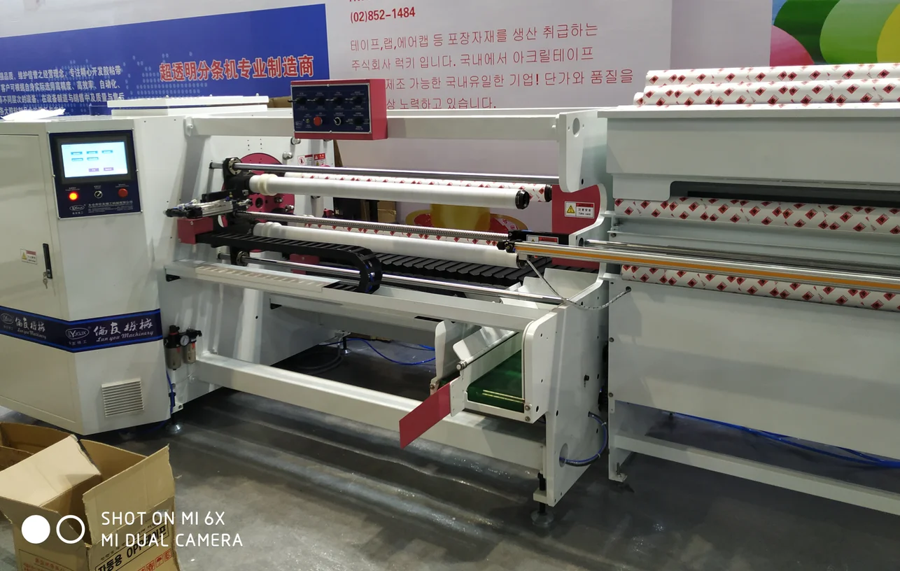 Full Automatic Tape Paper Core Tube Cutting Machine With Automatic Core Loader