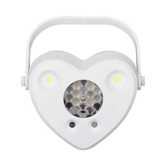 20W LED Effect Pattern Laser Heart Shaped Stage Effects Light Self-propelled/Voice Controlled for Party Club