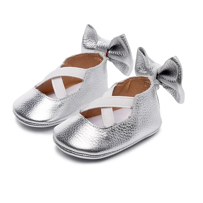 EVERTOP красивые однотонные туфли из натуральной кожи с бантом для девочек