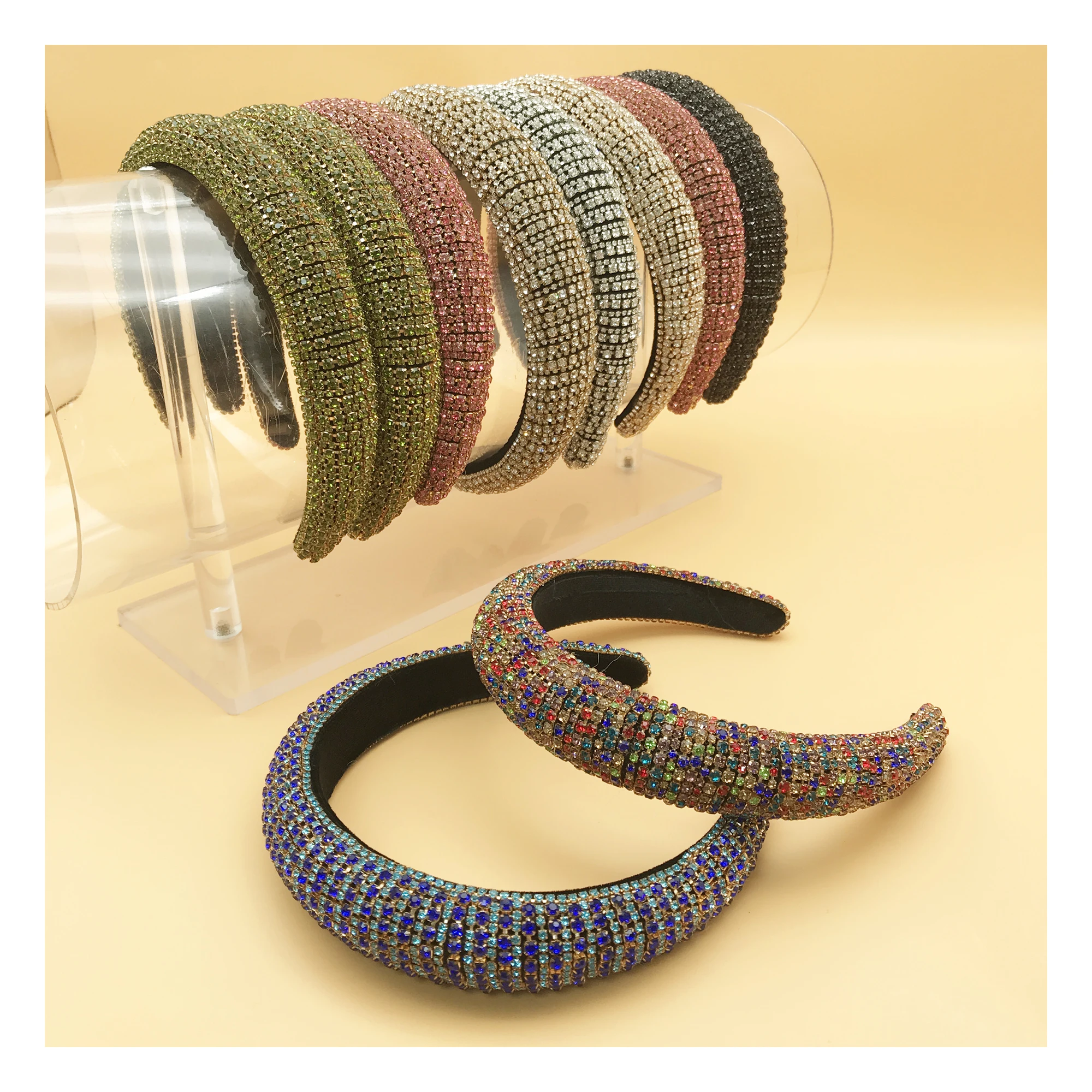 Элегантные Бархатные аксессуары для волос украшенные драгоценными камнями жемчужинами и бантом резинки девочек повязки на голову