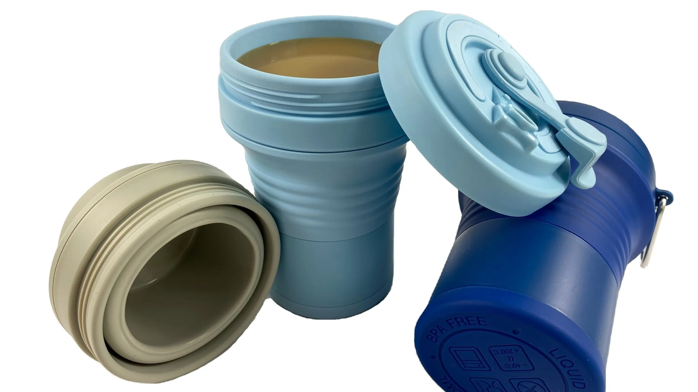 Custom Reusable 16 Oz/350 Ml/450 Ml/500 Ml/ 550 Ml Portable Foldable