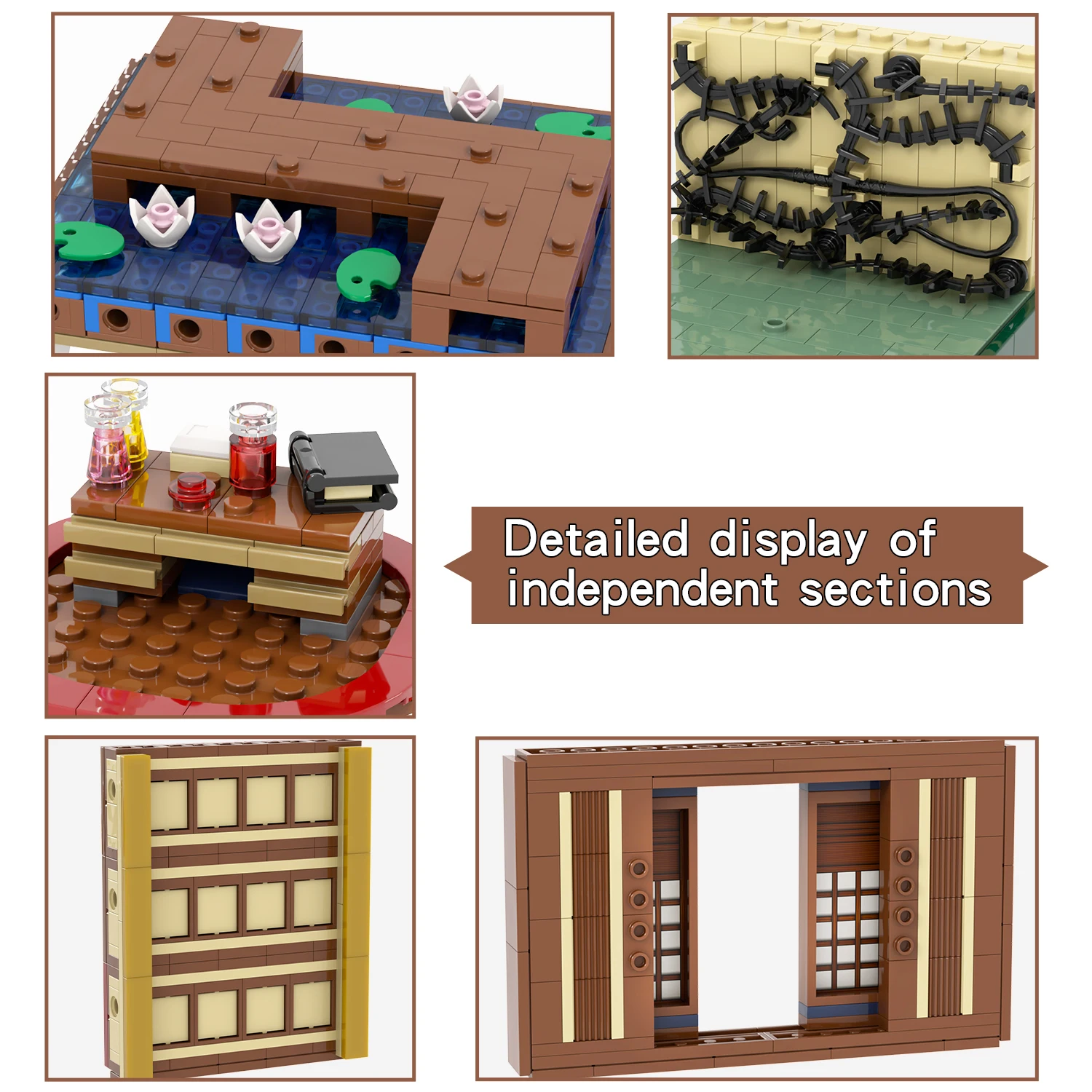 MOC1212 Creative Series DemonSlayeres Anime Infinity Castle 1888 Pcs Bricks Action Model Particles Building Blocks Kids Gift Toy