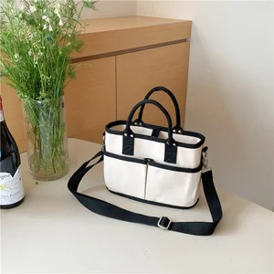 Shoulder Bags Ladies Large Capacity Women'S Messenger Bags Square Crossbody Canvas Tote Bag