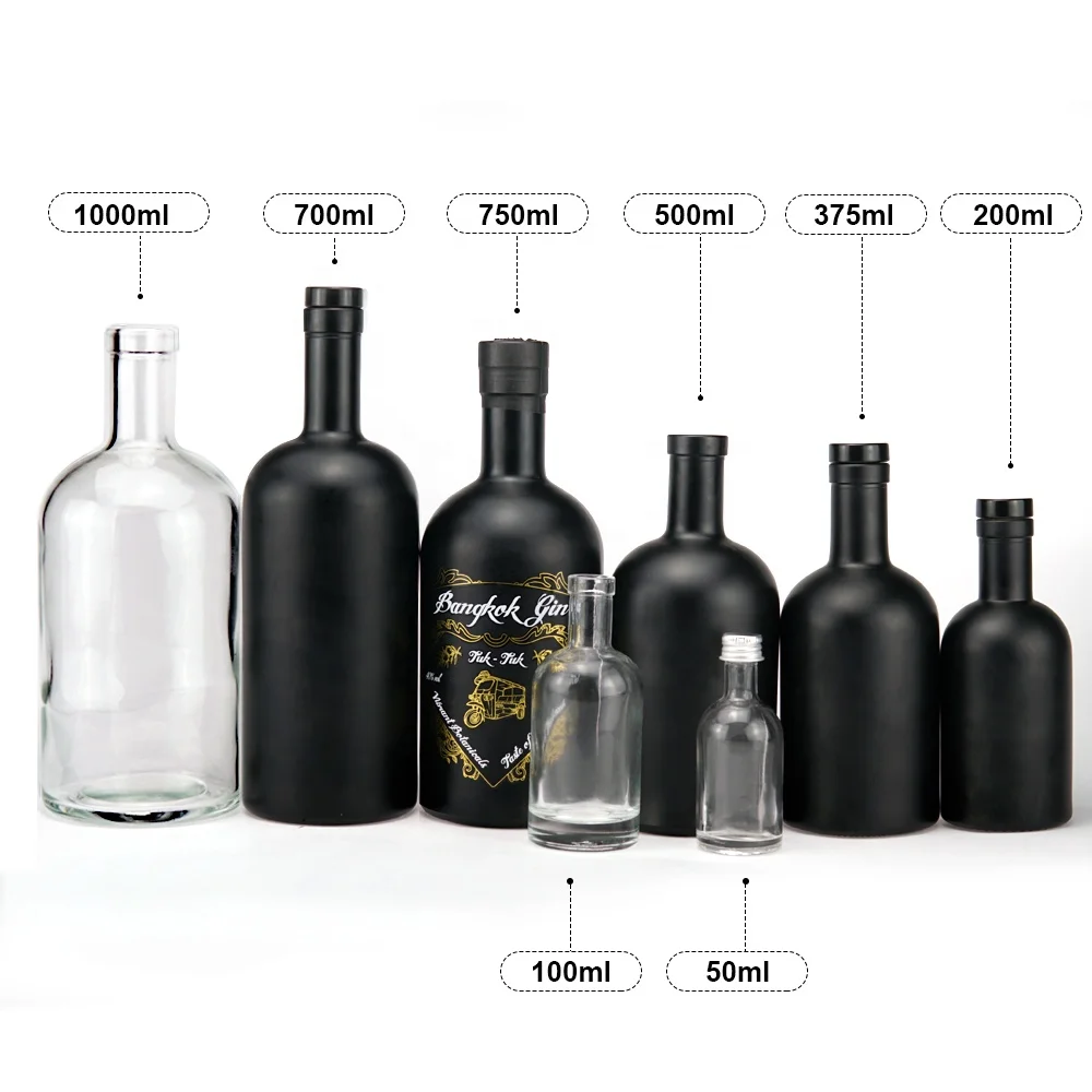 Recommend  500ml 750ml Red Level Whiskey Black Label Whisky  Special-shaped Glass  Fruit Juice Wine Beverage Bottles