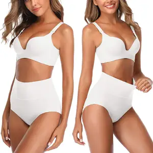 Wholesale 2026 Custom High Waisted Underwear Plus Size Cotton Women's Underwear Comfortable Seamless Breathable Underwear