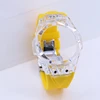 Transparent case yellow strap