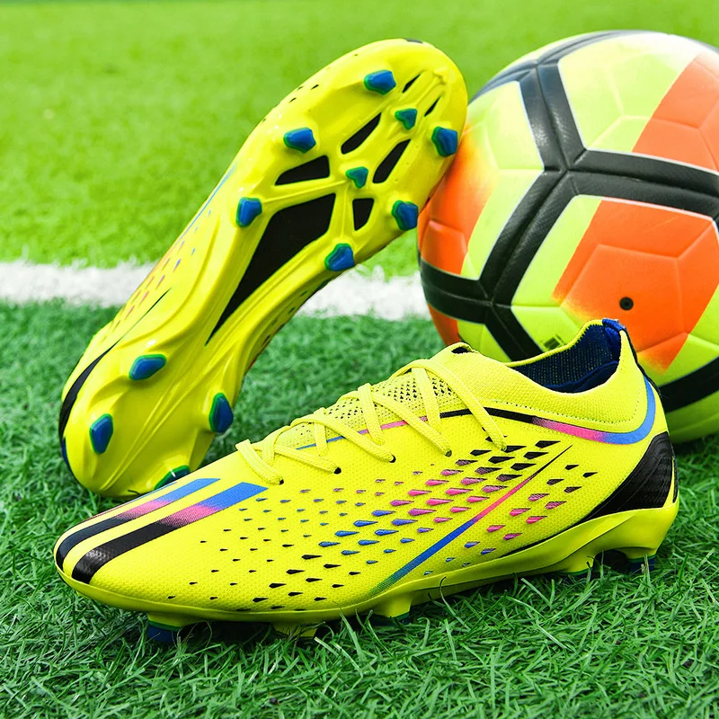 Factory Wholesale Rubber Soft Bottom Men Football Sneakers Ag Spike