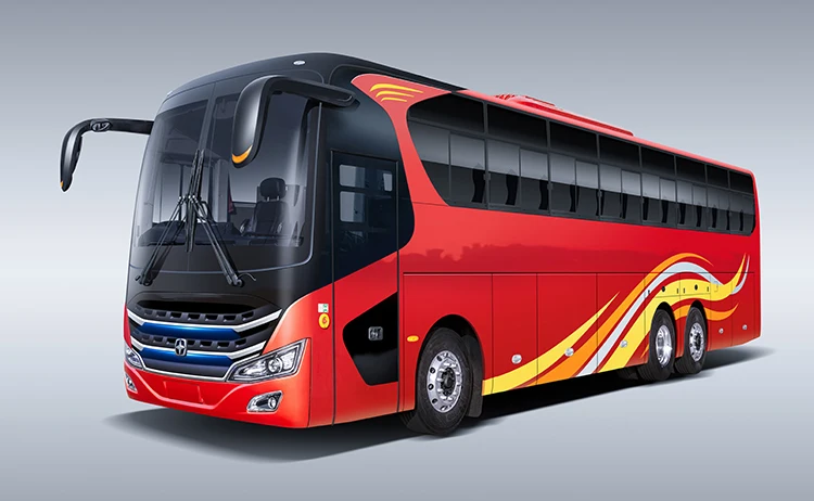 Modern 12 Meter 3+2 Layout 65 Passenger Seats diesel Euro 3 Engine Transport Passenger Intercity coach Bus for Sale