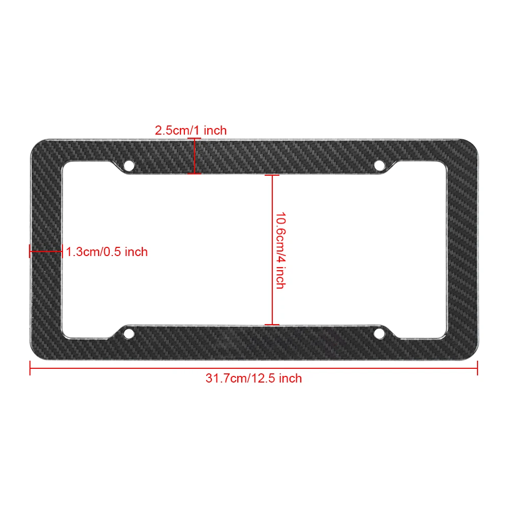 Custom High Quality Reusable Abs Plastic Number Plate Holder Blank
