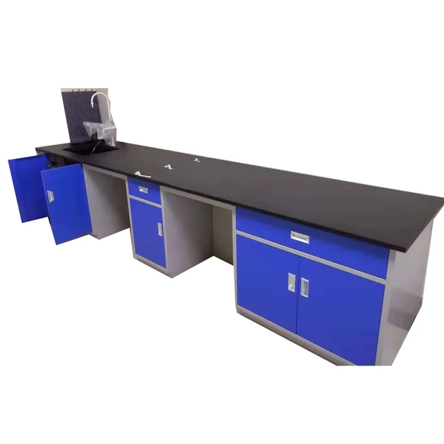 customizable industrial workbench chemistry room use side bench with physiochemical board acid resistant corrosion resistant