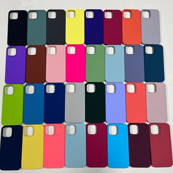 Wholesale Factory Liquid Silicone Phone Case Soft Colorful TPU Silicone Case For iPhone 13 12 11 8 7 6 XS XR Mini Pro Max