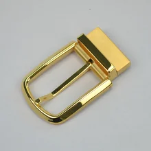 Carosung Factory Wholesale Custom Logo Luxury Reversible Gold Stainless Steel Belt Buckle With Clamp Screw Attached 1.5 Inch