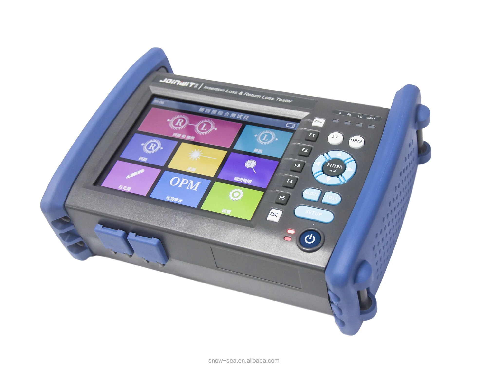 Fiber Optic Insertion Loss Return Loss Integrated Tester With Optical