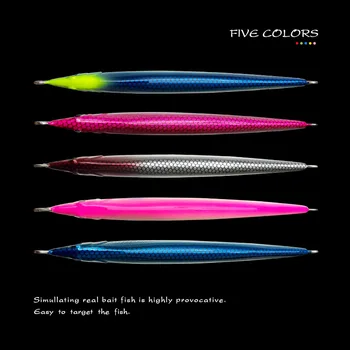 Japanese-Style Little Jack Luminous Fast-Sinking Metal Jig Iron Plate Bait 60g 80g 100g Sea Fishing Quick-Pulling Mackerel Squid – Metal Jig – view 4