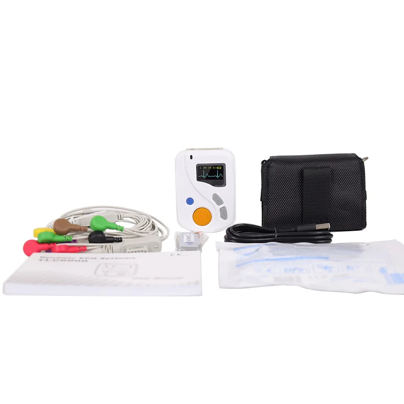 CONTEC TLC6000 24 Hours Handheld Dynamic 12 Leads Ecg Holter Monitor