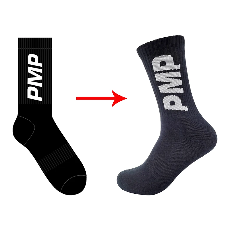 Logo Custom Design Socks Men Custom Socks No Minimum Order Crew Sport