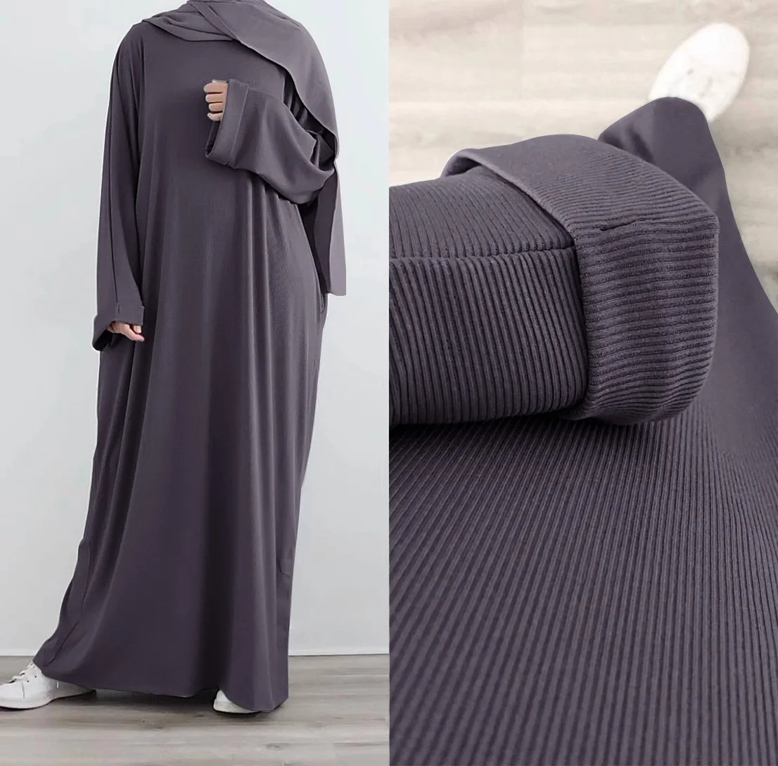 Loriya Fashion Islamic Clothing Winter Abayas For Women Muslim Kint