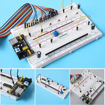 Solderless Breadboard 400 Point Tie Prototype Test Bread Board PCB For #md Solderless Breadboard 400 Point Tie Prototype Test Bread Board PCB For #md