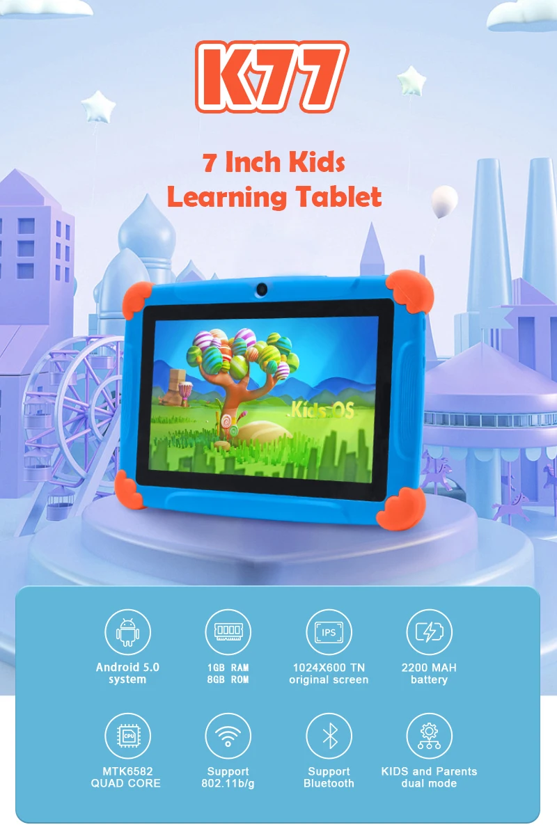 Wintouch 2022 New K77 Pro Children Tablet Android Educational With Wifi ...