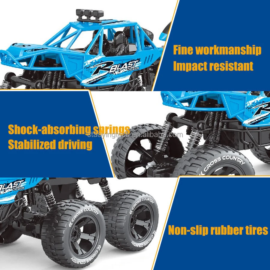 2in1 4-Channel RC Truck 6-Wheel Drift Car Indoor-Outdoor Ready-to-Go 15m Remote Control Off-Road Climbing Sensing Control
