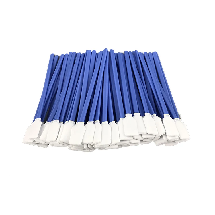 Large Format Solvent Printhead Cleaning Lint Free Rectangle Cleanroom Polyester Swab for Ink Printer Head