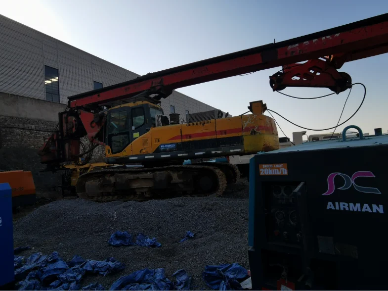 Sany Sr220 Second Hand Used Multi Function Rotary Drill Rig Buy Sany